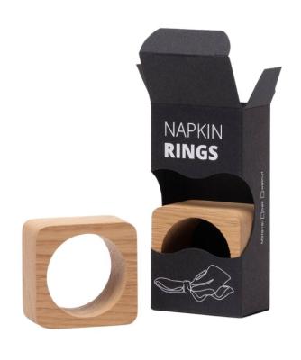 Woodsea Rond de Serviette en Chêne - Rond de Serviette en Chêne 5x5 cm 2 pièces 1208971602