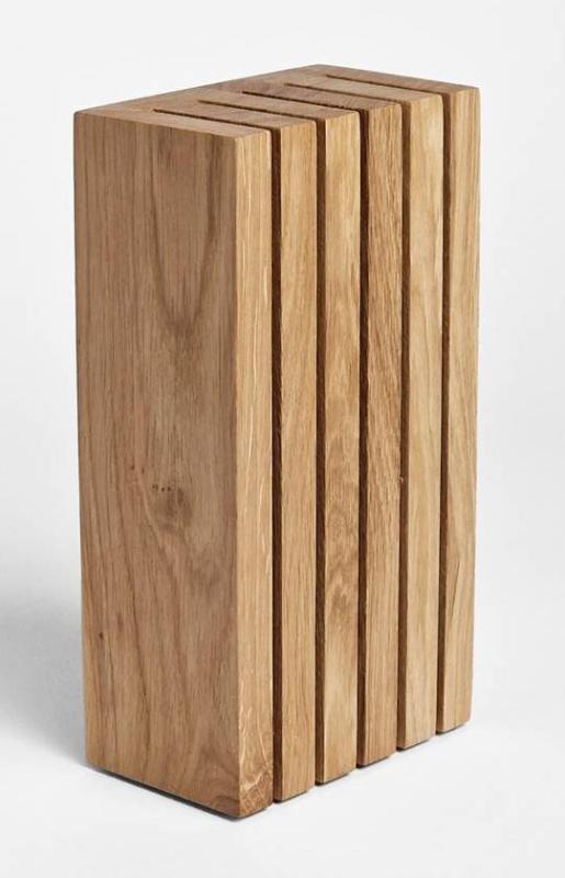Woodsea Block Oak S - Bloc Porte-Couteaux en Chêne 13x8 cm 1208971617