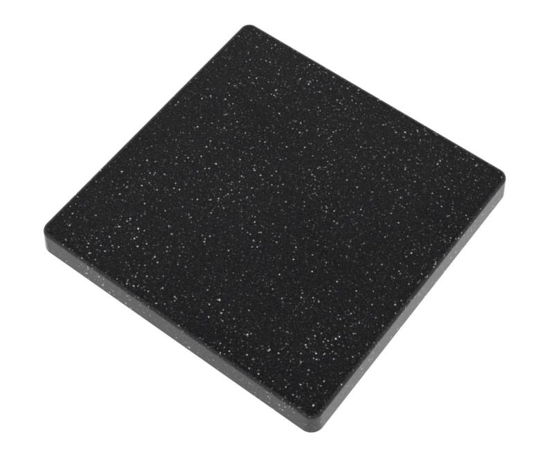 Graniteland Seta Granite noir ardoise Pierre dure Évier à poser 80x50 cm 1208971619