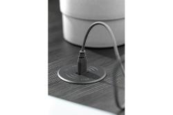 Appareil de charge sans fil avec charge rapide, encastré, noir