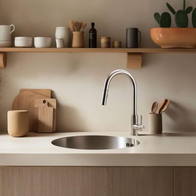 Pure.Sink Rondo Acier Inoxydable Évier Rond à encastrer, sous-plan et à poser 38 cm PRN38-02