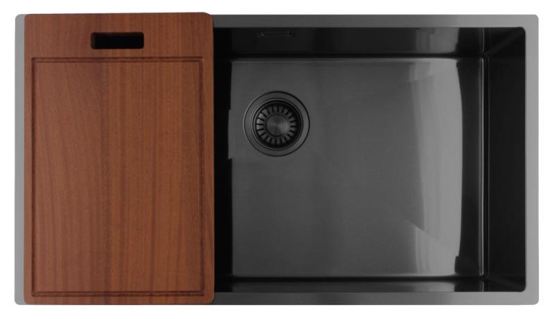 Pure.Sink Luxion Grand évier en bronze 74 x 40 cm, encastrable, à encastrer à fleur ou en saillie PLX7440-61