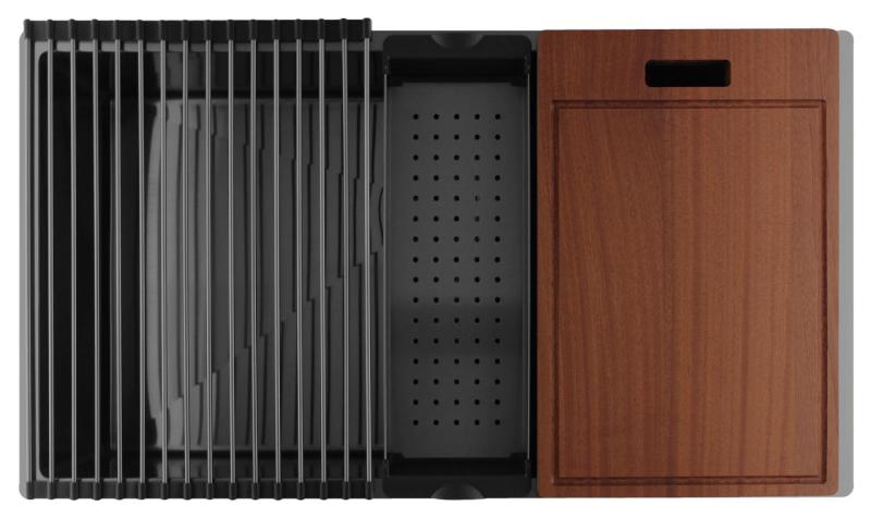 Pure.Sink Luxion Grand évier en bronze 74 x 40 cm, encastrable, à encastrer à fleur ou en saillie PLX7440-61