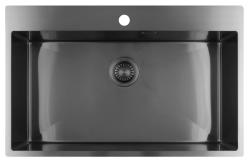 Pure.Sink Luxion Grand évier en bronze 78 x 50 cm Tapwing avec support pour robinet PLX7850T-61