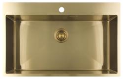 Pure.Sink Luxion Grand évier en acier inoxydable 78 x 50 cm Tapwing avec banc de travail PLX7850T-60