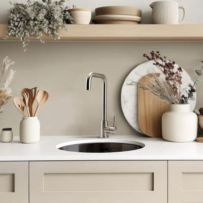 Pure.Sink Rondo Gun métal Évier rond à encastrer, à sous-monter et à monter 38 cm PRN38-61