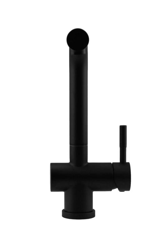 Pure.Sink Elite Steel Pulse-S robinet de cuisine en noir mat avec bec extractible et mode de pulvérisation PS8500-10