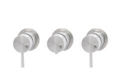 MURO TUA Mitigeur thermostatique encastré pour douche avec 2 robinets d'arrêt chromés M1.B34T.R.CR