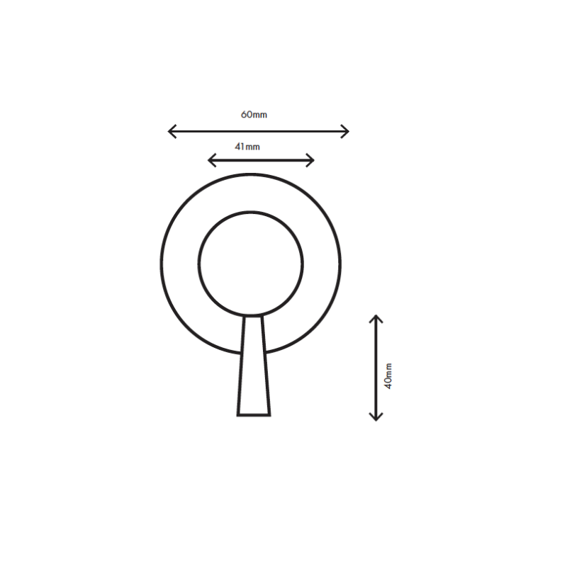 MURO TUA Commutateur 2 voies encastrable chrome M1.B32.2.CR