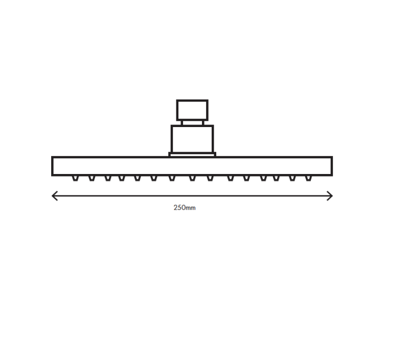 MURO TUA Pomme de douche 250 mm Chrome M1.BA2.M.CR