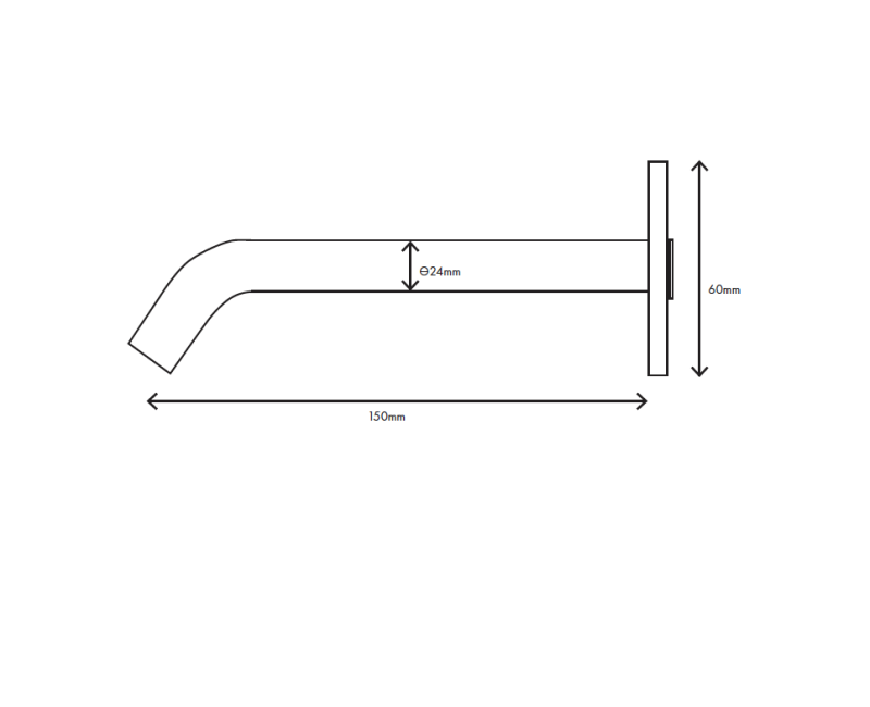 MURO TUA bec déverseur chromé M1.CA3.W.15.CR