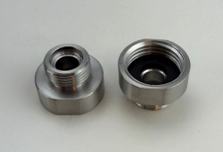 Pure.Sink Raccord de réduction en acier inoxydable de 3/8 pouces extérieur (mâle) à 1/2 pouces intérieur (femelle) Lot de 2 pièces PS3812-00