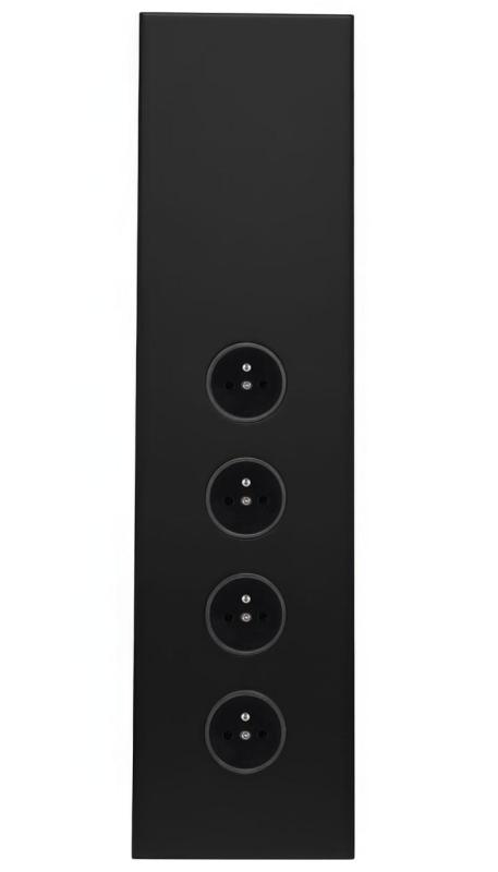 Indux Corner Colonne d'alimentation avec 4 prises Penaarde Noir 1208972309