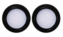 Indux Luma Petit ensemble de spots LED encastrables pour cuisine, 2 spots avec driver LED, noir 1208972323