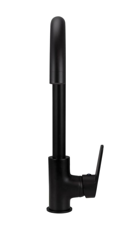 Aquanello Casa Mitigeur de cuisine noir à levier unique BL-1201-CS