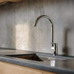 Aquanello Casa Mitigeur de cuisine chromé avec levier supérieur CR-1202-CS