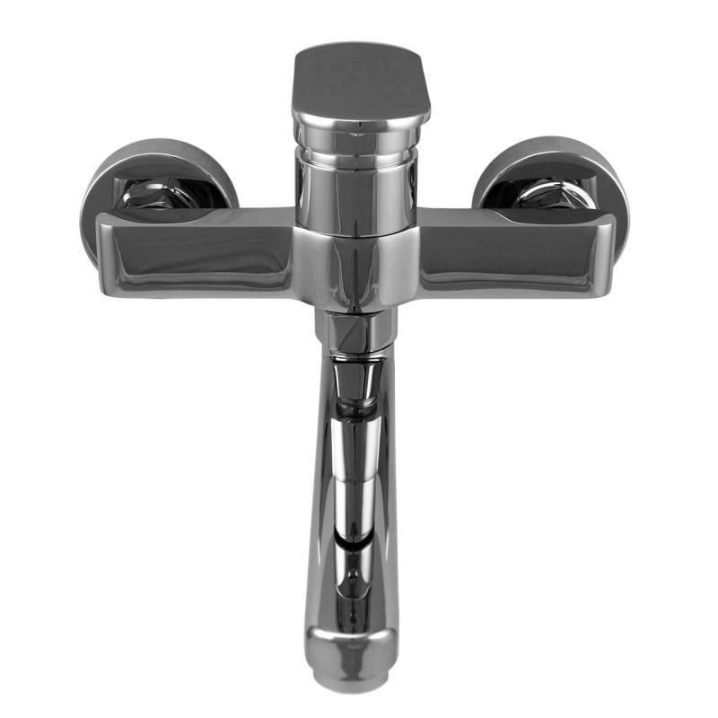 Aquanello Casa Mitigeur mural de cuisine à levier unique chromé avec bec de 20 cm CR-1420-CS