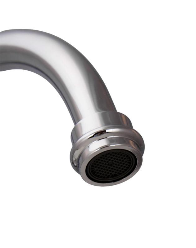 Aquanello Heritage Ascot Robinet de cuisine classique et nostalgique en chrome avec bec rond CR-4003-HA