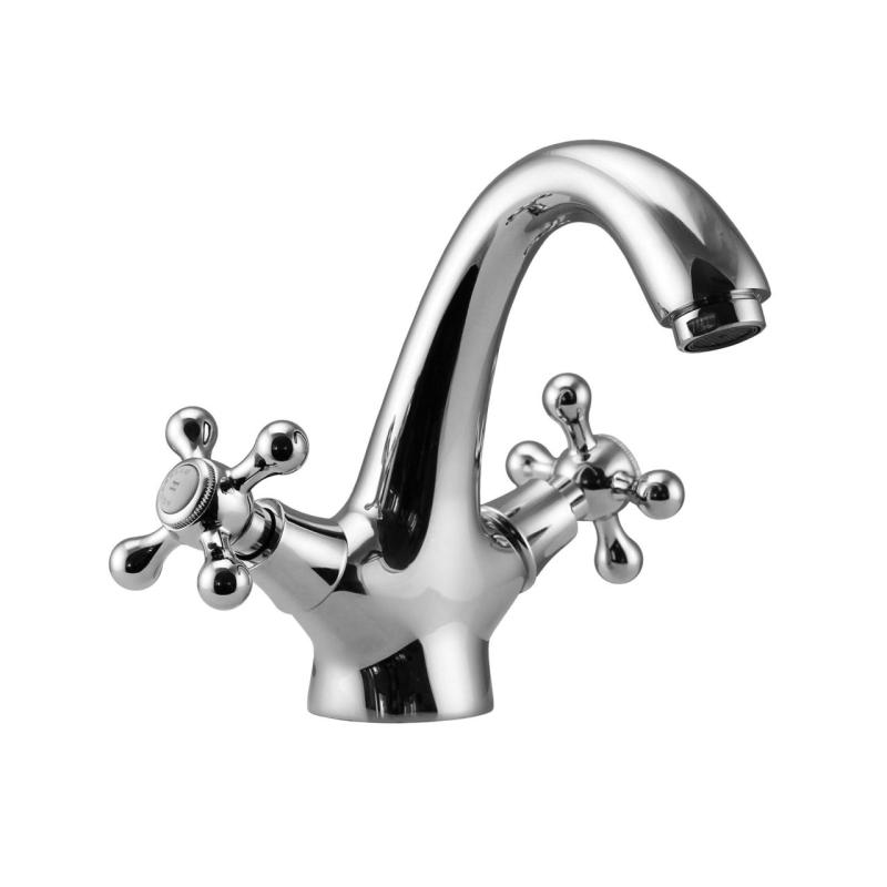 Aquanello Heritage Ascot Mitigeur de lavabo classique nostalgique Chrome CR-4101-HA