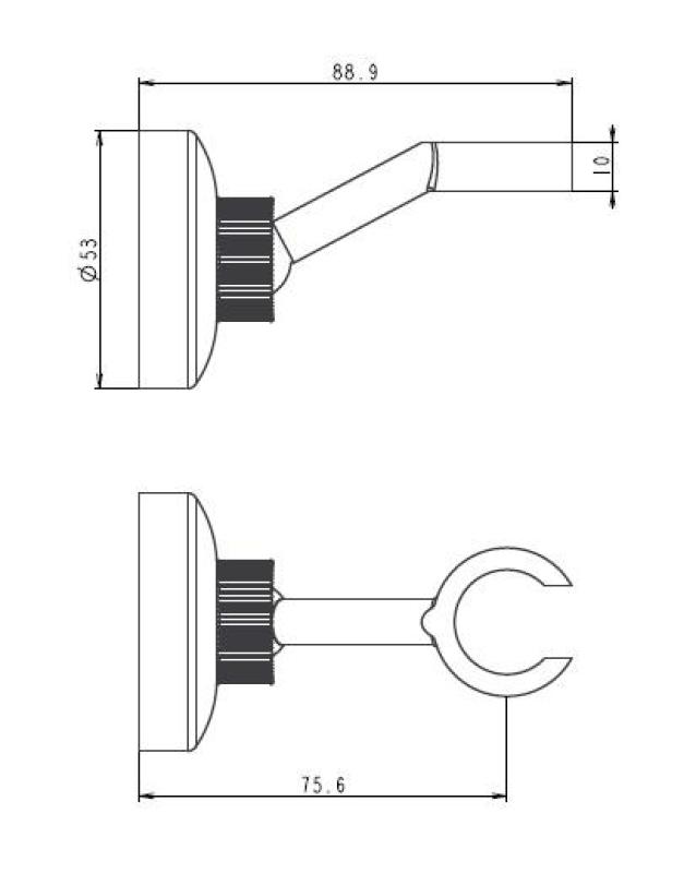 Aquanello Heritage Collection Support de douchette classique chromé CR-9003-HC