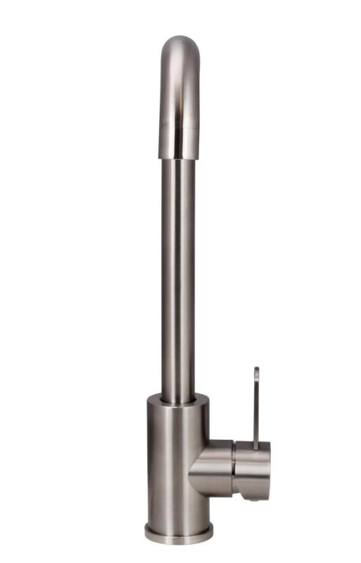 Aquanello Forma Mitigeur de cuisine monobasculant en acier inoxydable massif SS-1001-FM