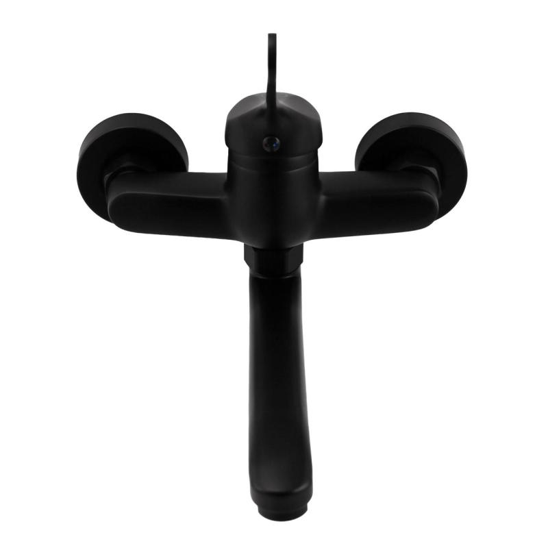 Aquanello Casa Robinet mural de cuisine  avec bec verseur supérieur Noir BL-1003-CS