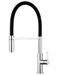 Robinet de cuisine Ausmann Lavea Chromé avec bec pivotant et flexible 1208972568