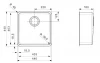 Reginox Ohio 40x40 middel RVS spoelbak Vlakbouw B09H2LLU06GDS.9