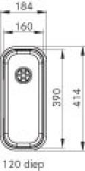 Franke évier Largo LAX 110.16D sous plan 1120157550