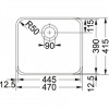 Franke spoelbak Largo LAX 110.45 onderbouw 1220157545