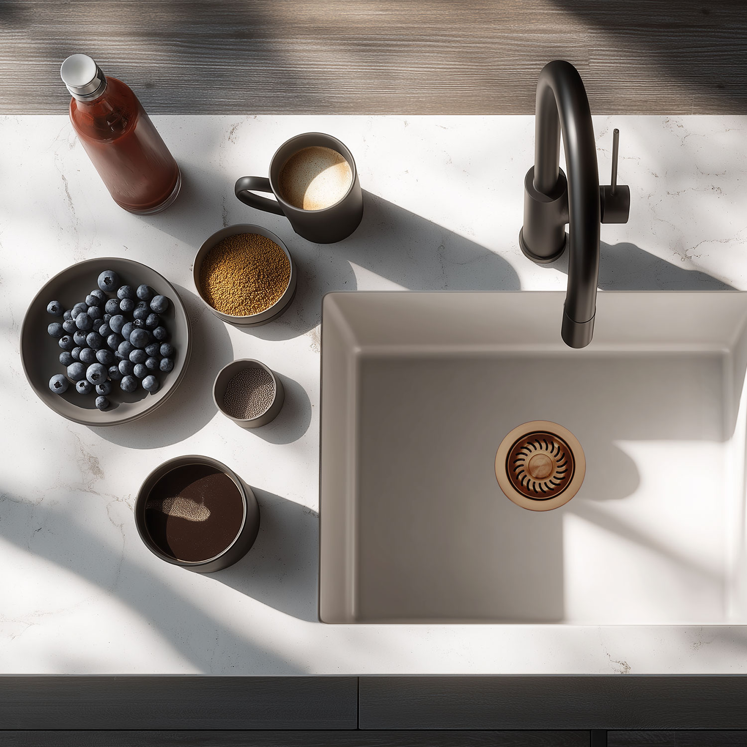 Entretien des éviers en composite bio-fibre : prévenir et éliminer les taches causées par les aliments quotidiens