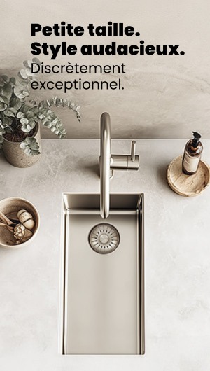 Pure.Sink Exclusivo petit évier en inox 18x40 cm